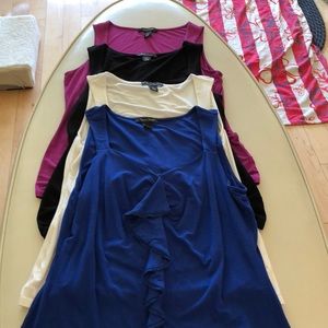 WHBM Bundle - Ruffle front Tank Top - 4 colors